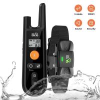 【YF】 DOGCARE 1000m Electric Training Collar Dog Shock Anti Bark Strap Waterproof USB Rechargeable Pet for Dogs