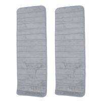 【Ready Stock&amp;COD】2X 120x40cm Absorbent Nonslip Memory Foam Kitchen Bedroom Door Floor Mat Rug Carpet Gray