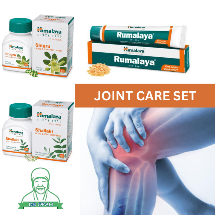 Himalaya Shigru Moringa 60 Tablets Himalaya Shallaki 60 Tablets Himalaya Rumalaya Gel Joint Knee