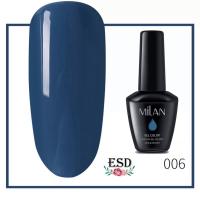 สีทาเล็บเจล Milan สีฟ้านิโคลัส  Nicolas Blue Colors Series Nail Gel Polish  ขนาด 15 ml.