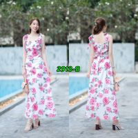 Maxi Dress เดรสยาวสายผูกโบว์ไหล่