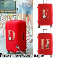 Hot Custom Name Luggage Cover for 18-28 Inch Protective Thick Elastic Suitcase Case Dust Cover Letter Trolley Travel Accessories