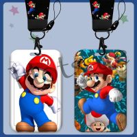 【hot sale】 ▲ B11 Cartoon Mario Card Holder With Lanyard Neck Strap Card Holder id case id lanyard card Holder