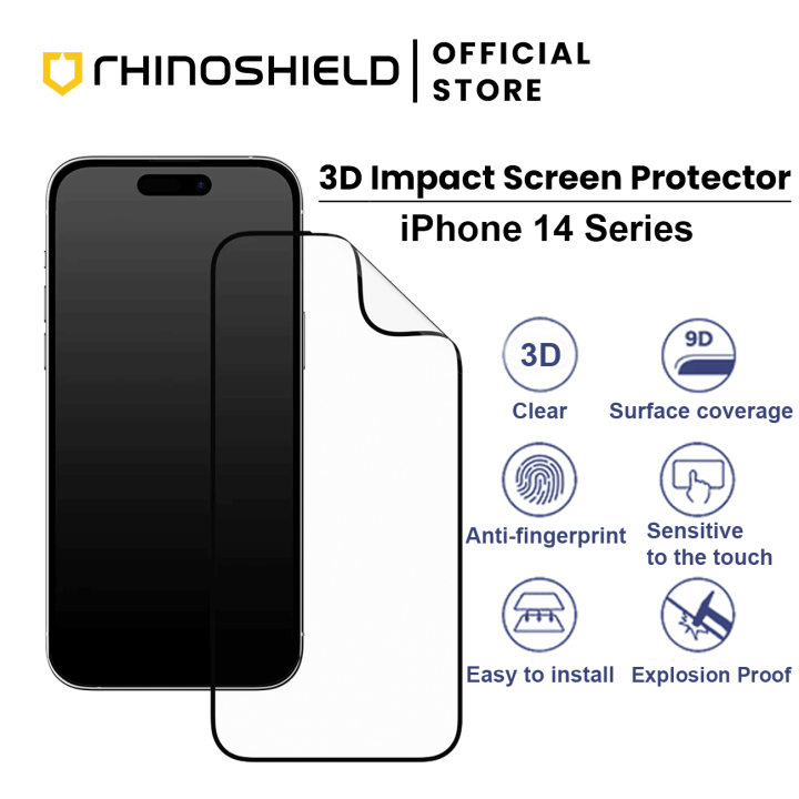 RhinoShield iPhone 12 3D Edge to Edge Impact Screen Protector