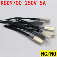 2/5PCs KSD9700 5A 250V 40 55 60 75 80 85 90 95 100 105 110 130 135℃ NO NC Thermostat Thermal Protector fuses Temperature Switch Electrical Circuitry P