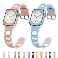 Strap for Apple Watch Band Ultra 49mm 44mm 40mm 45 Mm 41mm 38mm 42mm Sport Silicone Woven Loop Bracelet IWatch Series 8 7 6 3