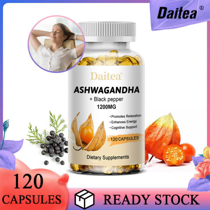 Ashwagandha Supplement, Natural Stress And Mood Relief, Immune Function ...