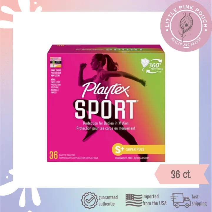 Playtex Sport Tampons With Flex-Fit Technology, Super Plus Absorbency ...