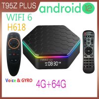 Android 12.0 Dual Band Wifi6 Smart TV Allwinner H618 Quadcore Cortex-A53 2GB 4GB 16GB 32GB 100M LAN 4K T95Z PLUS