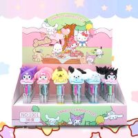 Sanrio Kuromi 36Pcs 4สีปากกาเมโลดี้เฮลโลคิตตี้ปากกาลูกลื่นการ์ตูนนักเรียนเครื่องเขียนปากกาลูกลื่นหลายสีขนาดเล็กขายส่ง