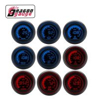 「DRAGON」 52mm Tachometer RPM Voltage Water Temp Oil Temp Oil Press Boost Vacuum Air Fuel Ratio Exhaust Temp LED Digital Display