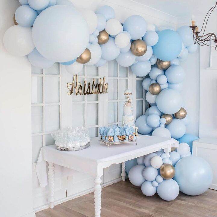 Blue Balloons Garland Arch Kit Kids Boy Birthday Blue Balloon Set Baby
