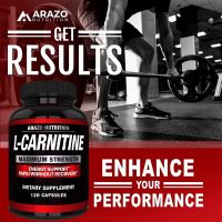 ARAZO NUTRITION L-Carnitine 500mg(60-120capsules)  แอลคาร์นิทีน 500มก(60-120แคป) แคปซูลลดน้ำหนัก ราคาถูก / ส่ง