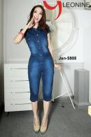 จั้มสูทยีนส์  Jumpsuit Jeans  กางเกงยีนส์  ชุดกางเกงยีนส์  Leonine Jan5808