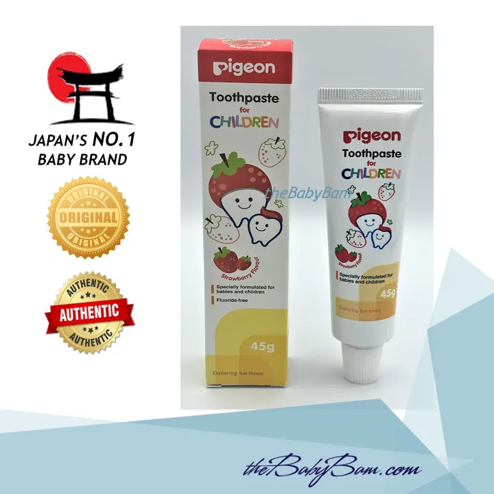 Pigeon Toothpaste Strawberry 45g For Babies and Children Lazada PH