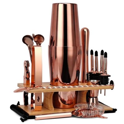 Cocktail Shaker Making Set 17Pcs Bartender Kit for Mixer Wine Martini, Stainless Steel Bars Tool,Home Drink Party Parts Kit