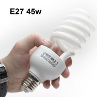 HOT** 45W E27 5500K CFL หลอดไฟ Daylight แบบประหยัดพลังงาน 1ชิ้น ส่งด่วน หลอด ไฟ หลอดไฟตกแต่ง หลอดไฟบ้าน หลอดไฟพลังแดด