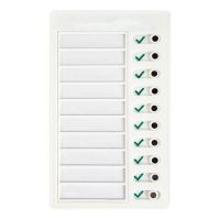 1 Set Convenient List Notepad Easily Move Checklist Board Sliding Button Good Habit Checklist Board Record