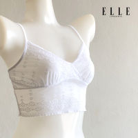 ELLE Lingerie CAMISOLE เสื้อบังทรงตัวสั้นลูกไม้สไตล์ฝรั่งเศส - LH1754