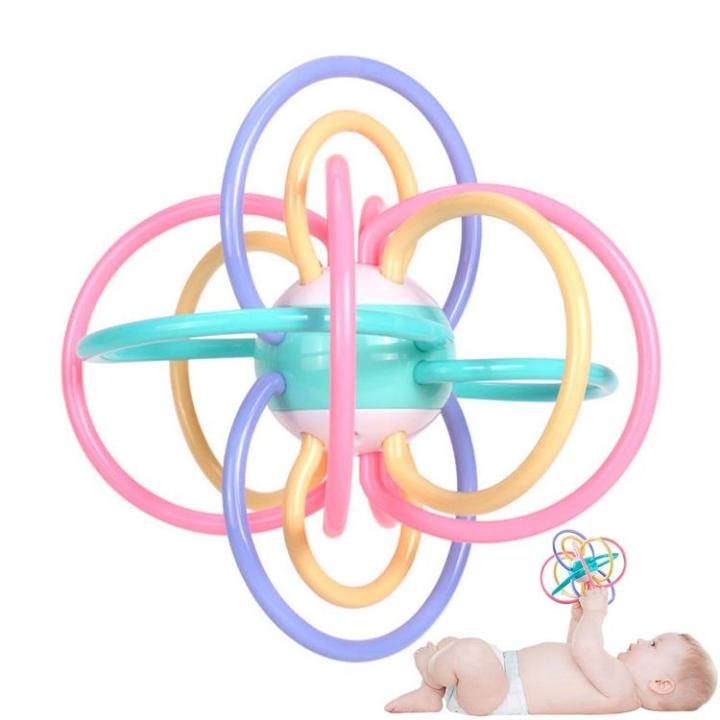 baby-teether-toys-soft-manhattan-hand-ball-toy-newborn-baby-teething-ball-sensory-toys-teether-for-improving-hands-on-and-auditory-perception-superior