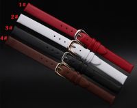 Fashion strap 6mm 8mm 10mm Small Size Smooth Leather White Ladies Watch Band Strap Free Shipping