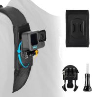 360° Rotate Buckle J-Hook Adjustable With Backpack Shoulder Strap Belt Mount for GoPro Hero 11 10 9 8 7 6 Dji Action 2 Insta360 Adhesives Tape