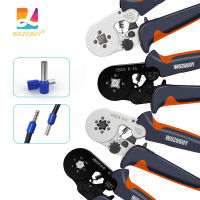 HSC8 6-4A6-6 Crimping Pliers &amp; Terminals Set Tube Bootlace VE&amp;TE Terminals Hand Tools Electrician Crimper 0.06-10mm2 28-7AWG