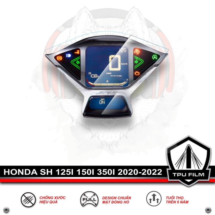 Bộ 2 tấm dán bảo vệ đồng hồ xe máy - Miếng dán PPF TPU bảo vệ mặt đồng hồ  xe SH 2020 2021 2022 SH150I SH125I SH350I - HONDA SH 125I 150I 350I |  Lazada.vn