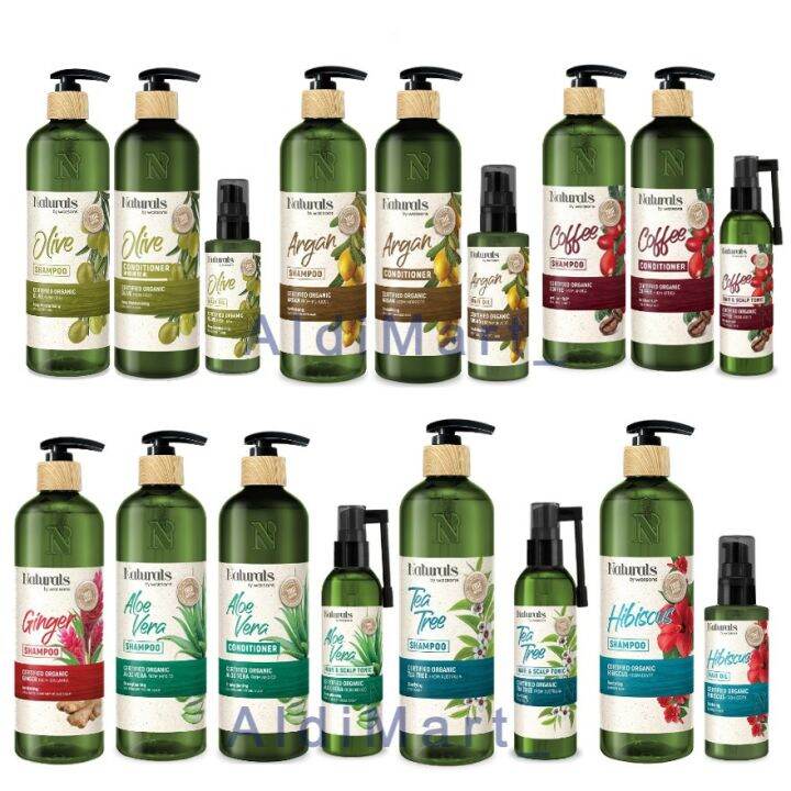 Naturals by Watsons Shampoo Shower Bath / Olive/Coconut/Tea Tree Aloe