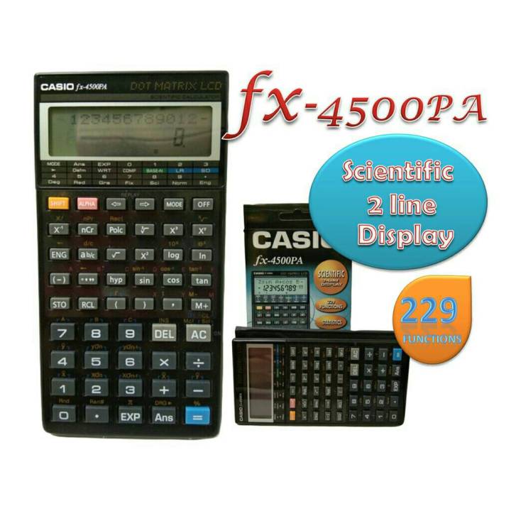 เครื่องคิดเลขวิทยาศาสตร์คาสิโอ-casio-fx-4500pa