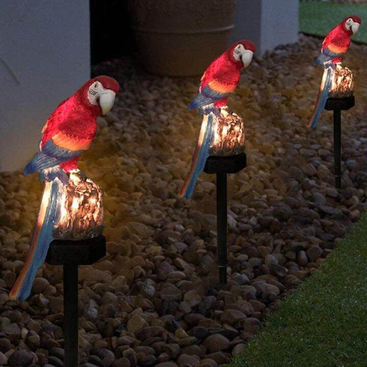 lumiparty-solar-led-garden-light-outdoor-waterproof-solar-powered-parrot-shape-lawn-lamp-for-garden-path-lawn-yard-courtyard