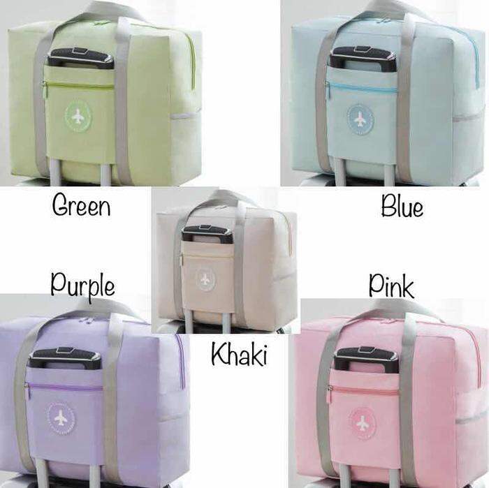 PANACHE Waterproof Foldable Pocket Solid Color Travel Bag, Tas Travel