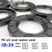 TC Skeleton Oil Seal ซีลน้ำ ID 25 * OD 56/58/60/62 * ความหนา 7/8/10/12 มม. แหวนซีลแบบหมุนริมฝีปาก Ding Qing / กาวฟลูออรีน