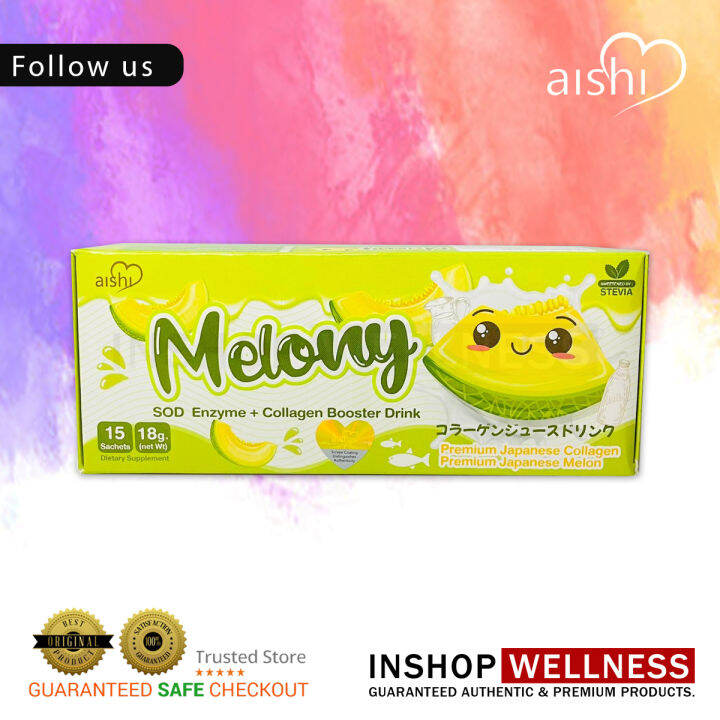 Aishi Melony with SOD Enzyme, Stevia, Melon and Collagen Booster Drink