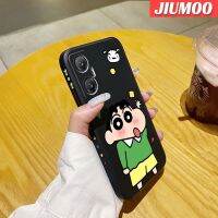 เคส JIUMOO สำหรับ Infinix เคสแฟชั่นขายดี20 5G ขายดี20S เคสมือถือด้านข้างบางลายขอบสี่เหลี่ยมเครยอนชินจังเคสซิลิโคนเคสนิ่มเคสป้องกันการกระแทก