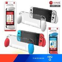 [สินค้าส่งจากไทย] IINE L650/L651 Grip Case For Nintendo Switch OLED เคส TPU ใส + TPU Joycon มือจับเสริม สีขาว/นีออน