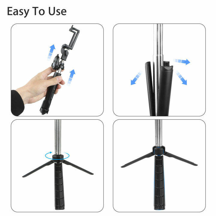 monopod-ไม้เซลฟี่แบบยาว-75cm-พร้อม-ขาตั้งแบบพิเศษเป็นขาตั้งในตัวได้พร้อม-ab-shutter-bluetooth