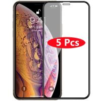 [HOT DOLXIOWEOH 539] 5Pcs กระจกนิรภัยสำหรับ iPhone 11 12 13 Pro Max 6 6S 7 8 Plus Screen Protector สำหรับ iPhone 12 Mini X XS Max XR 5 5S SE