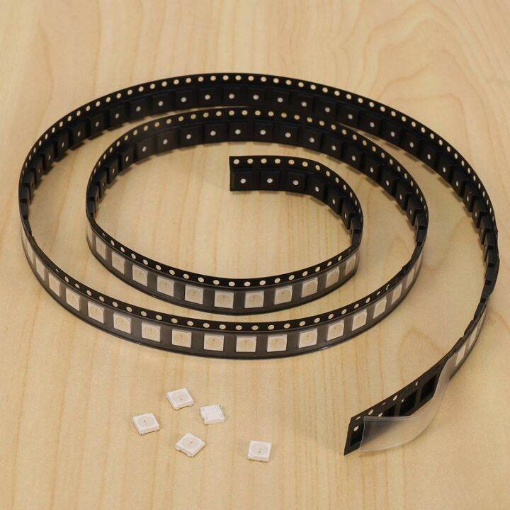 100pcs-ws2812b-rgb-led-chip-5050smd-white-pcb-ws2812-individually-addressable-chip-pixels-dc5v