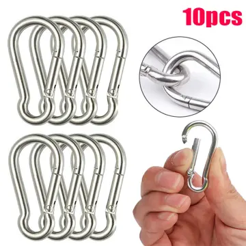 S Carabiner Clip, 15Pcs Small Alloy Keychain Clip Snap Hook Zipper