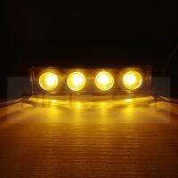 2 x 24V Signal Lights For Scania Truck Trailer Cab Sun Visor LED Lamps White Amber Clearance Lamp