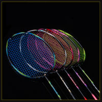 Ultralight 8U 64g Strung Badminton Racket Professional Carbon Badminton Racquet carbon fiber Grips and Wristband