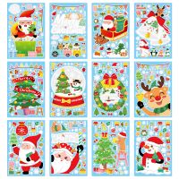 Christmas Window Sticker Merry Christmas Decor For Home 2022 Xmas Navidad Gifts Christmas Ornaments New Year 2023 Natal Kerst