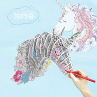 Spot parcel post2023 Hot Sale Wall Hanging Graffiti Unicorn Elephant Head Elk Dinosaur Puzzle Animal 3d Puzzle Model