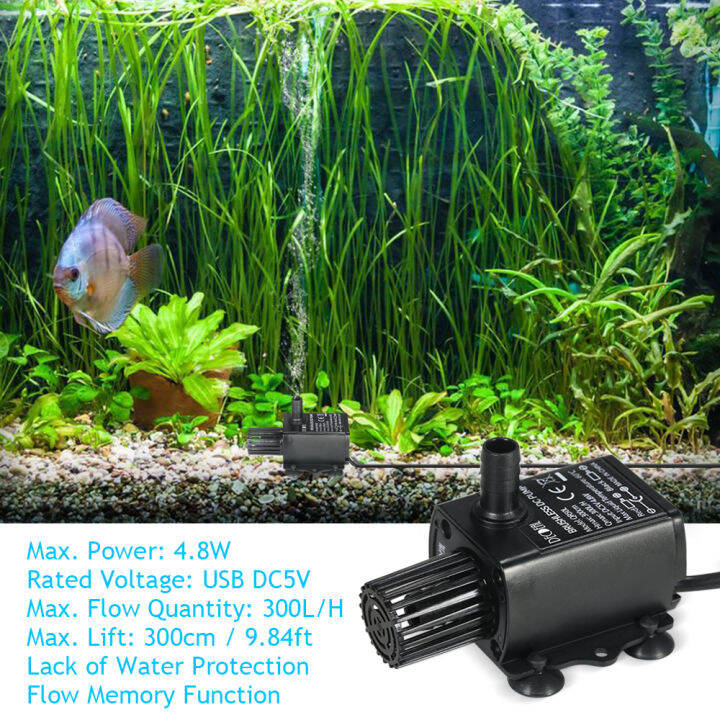 decdeal-ultra-quiet-mini-usb-dc5v-4-8w-300l-h-ลิฟท์300ซม-brushless-ปั๊มน้ำกันน้ำน้ำพุพร้อมกระแสเงินสดฟังก์ชั่นปรับ