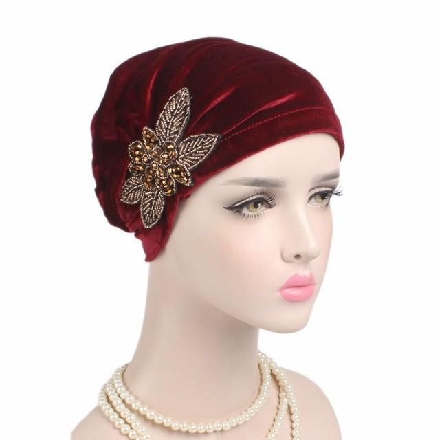 yf-2023-new-jewelry-velvet-turban-caps-muslim-rhinestone-hijab-scarf-bonnet-women-headband-turbans-wrap-head-scarves