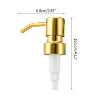 KING Round Neck Top Soap Dispenser Pump Rust Proof Soap Bottles Pumps Plating Gold Simple Design Home Bathroom Facilities Hardware