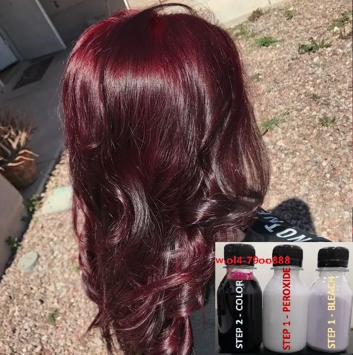 Free Bleach Set) Direct Red Wine Hair Color Kit (10Minutes )100Ml+Free  Bleach&Peroxide(100Ml) Dye Maroon Merah Rambut Permanent Dye | Lazada