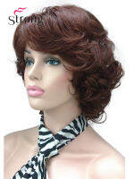 StrongBeauty Womens Short Curly Heat Resistant Synthetic Auburn Hair Wigs COLOUR CHOICES