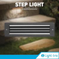 Lighttrio โคมไฟส่องขั้นบันไดภายนอก Stair lighting ไฟติดบันได ขั้ว E27 รุ่น STEP-160/BK - สีดำ (ไม่รวมหลอด)